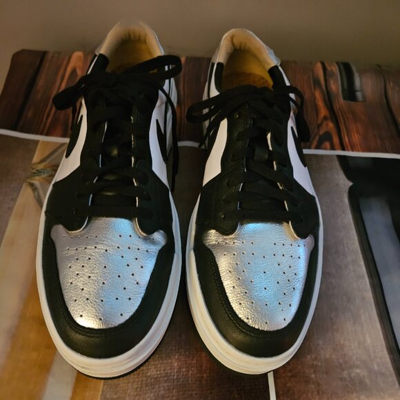 Nike Air Jordan 1 Elevate Low SE Shoe Metallic Silver Toe Womens 12 - Picture 2 of 7